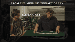 Lennart Green performing card magic with stolen cards in a magic trick demonstration.