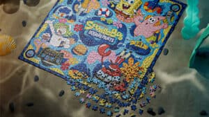 Colorful SpongeBob SquarePants jigsaw puzzle for kids and collectors. Perfect for fun, entertainment.