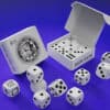 Quality white forcing dice set for magic tricks and illusions. Perfect for magicians to perform stun.