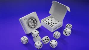 Quality white forcing dice set for magic tricks and illusions. Perfect for magicians to perform stun.