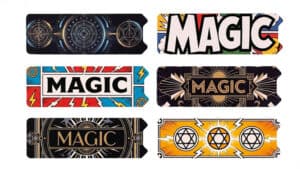 Magic Drawer illusion with glowing symbols and futuristic design.