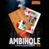 Ambihole 2.0 magic trick with playing cards and wooden hole prop.