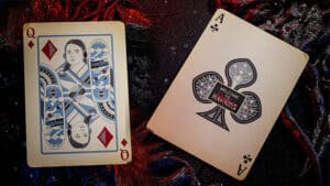 Unique Stranger Things Hive Mind playing cards by theory11 for magic and card enthusiasts.