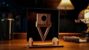 Close-up of the Anything Thru Mirror illusion by Dingding & TCC Magic.