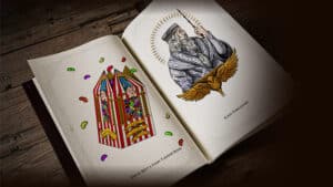 Harry Potter-themed self-coloring book with magical illustrations for kids and fans.