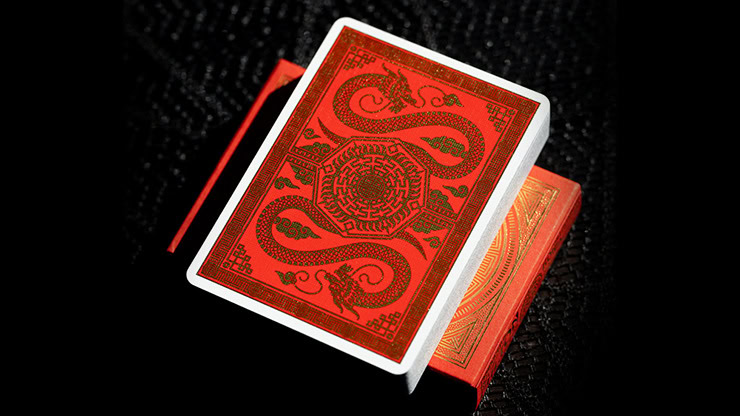High-quality FULTONS Chinatown V2 playing cards with intricate dragon design. Perfect for magic tric.