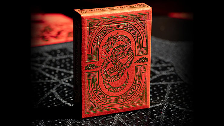 High-quality FULTONS Chinatown V2 playing cards with intricate dragon design. Perfect for magic tric.
