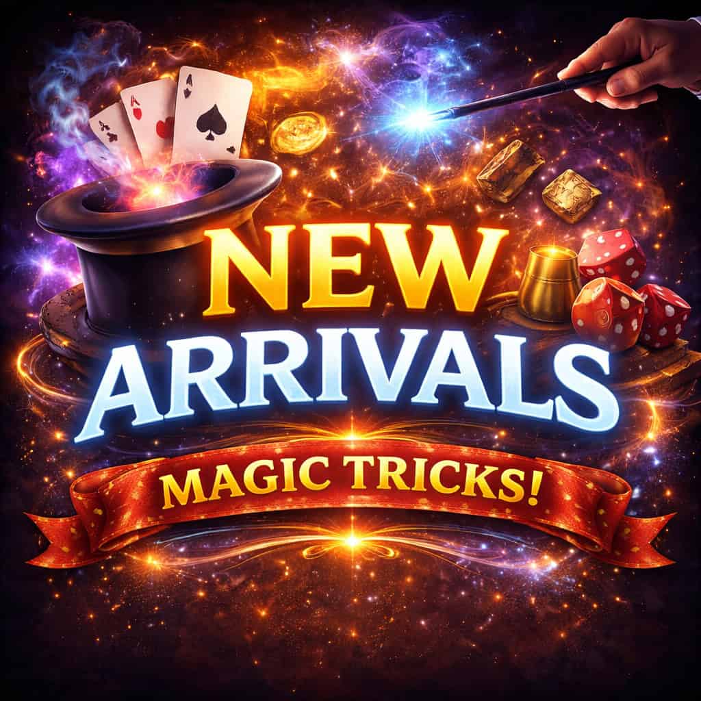Exciting new magic tricks with cards, dice, and coins for magic lovers.