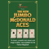 Jumbo McDonald Aces card trick by Twister Magic, red version.