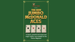 Jumbo McDonald Aces card trick by Twister Magic, red version.