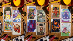 Colorful Bicycle Sari Sari themed playing cards for magic and card tricks. Perfect for magicians and.