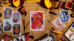 Colorful Bicycle Sari Sari playing cards with vibrant artwork and unique designs.