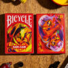 High-quality Bicycle Sari Sari playing cards from the Code Red Edition, featuring vibrant, colorful.