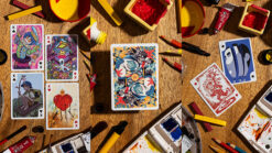 Colorful Bicycle Sari Sari themed playing cards for magic tricks.