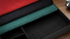 High-quality magicians organizer with red pad for magic tricks and accessories. Perfect for magician.