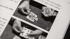 Close-up of a magician performing the Final Degree card trick by John Guastaferro.