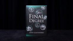 Elegant card magic book cover for Final Degree by John Guastaferro, showcasing innovative magic tric.