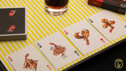 Cola scented playing cards for magic tricks and illusions.