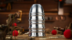 Aluminum alloy cups and balls set for magic tricks, perfect for illusions and sleight of hand perfor.