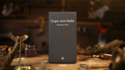 Aluminum alloy cups and balls set for magic tricks, perfect for magicians and illusionists.