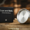 Aluminum alloy cups and balls for magic tricks, matching solid cup by TCC Magic.