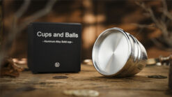 Aluminum alloy cups and balls for magic tricks, matching solid cup by TCC Magic.