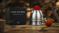 Aluminum alloy cups and balls matching chop cup by TCC Magic for close-up magic tricks.