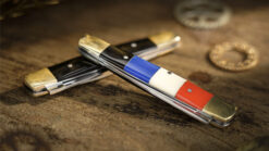 Chroma color-changing knives set with French flag design by TCC Magic.