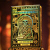 Keyhole Egyptian mythology playing cards featuring ancient symbols and artwork.