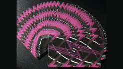 Bicycle Bolt playing cards with vibrant pink and black lightning design.