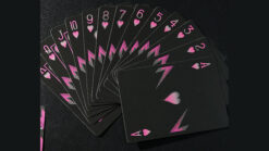 Bicycle Bolt playing cards with pink hearts, perfect for magic tricks and card illusions.