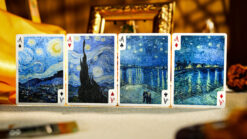Elegant Van Gogh-inspired playing cards featuring iconic artwork.