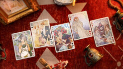 High-quality Mucha-themed playing cards from the 52 MUSÉE collection.