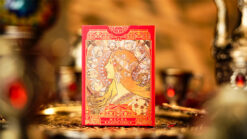 High-quality Mucha-themed playing cards for magic tricks and card enthusiasts.