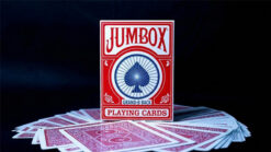 Red Jumbox Koran deck of playing cards for magic tricks and card illusions.