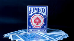 High-quality blue Jumbox Koran Deck for card magic tricks and illusions. Perfect for magicians and c.