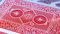Red Jumbox Invisible Deck for magic tricks and card illusions.