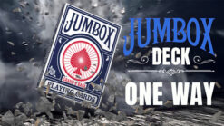 Jumbox One Way Deck (Blue) - Magic Trick for Card Magic Performers.