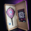 Unique monster-themed paddle with QR code for magic tricks by Luis Zavaleta & Nox.