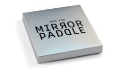 Mirror Paddle magic prop by Jeki Yoo for close-up illusions.