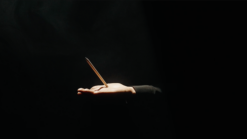 Artistic graphite drawing by Romuald Barbey, focusing on abstract textures and shading techniques.