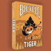 Bicycle Tiger playing cards featuring a tiger design, perfect for magic tricks and card enthusiasts.