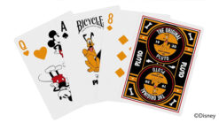 Disney Pluto themed Bicycle playing cards featuring classic character design.