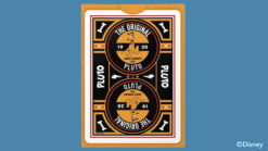 Disney Pluto themed Bicycle playing card featuring classic design and vibrant colors.