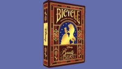 High-quality Bicycle Disney Beauty and the Beast playing cards for magic tricks and cardistry.