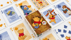 Disney Winnie the Pooh themed playing cards featuring bicycles design.