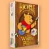 Disney Winnie the Pooh bicycle playing card featuring Pooh with honey jar and bees.