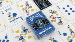 Disney Mickey Mouse playing cards featuring Donald Duck, perfect for magic tricks and card games.