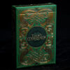 Fulton's Irish Wonders playing cards with intricate Celtic design and vibrant green color.