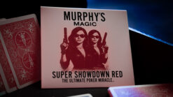 Super Showdown Red magic trick box from Murphy's Magic for card magic performances.